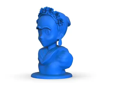 Frida Kahlo Bust 3D print model