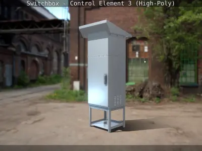 Switchbox - Control Element 3 - High-Poly 3D model