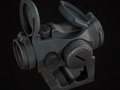Scope MicroT2 Low-poly 3D model