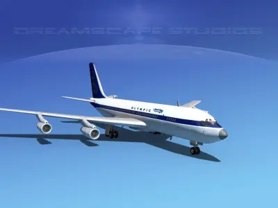 Boeing 707 Olympic 3D model