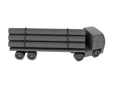Toy truck Free 3D model