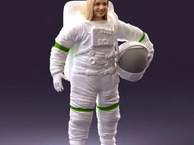001013 woman space astronaut 3D model