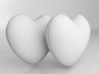 Heart Shaped Cushion Free 3D model