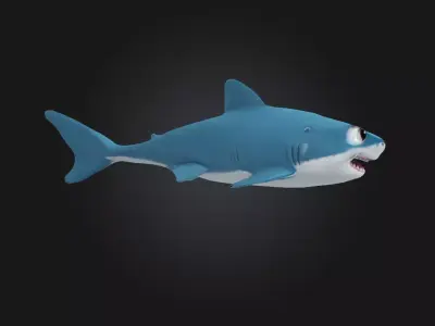 Shark Low-poly 3D model