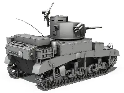 M3 Light Tank Honey 3D model