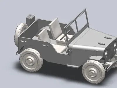 Jeep 1944 Free 3D model