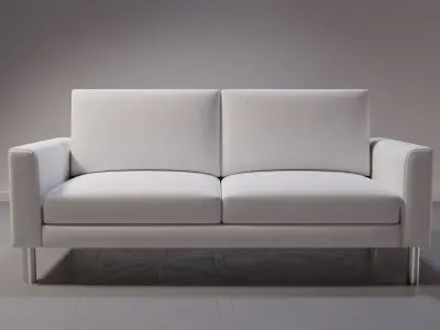 RedSofa leather sofa Free low-poly 3D model