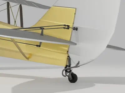 De Havilland Tigermoth 3D model