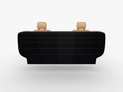 Generic Car Seats Cream 3D model