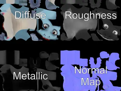 Cartoon Dinosaur Character Model Pack Low-poly 3D model