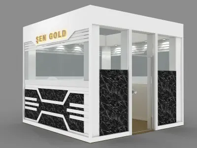 Exhibition Stand - ST0036 3D model