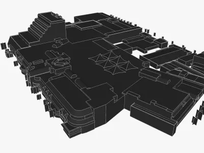 Seabank Building and Australian Fair Building Low-poly 3D model
