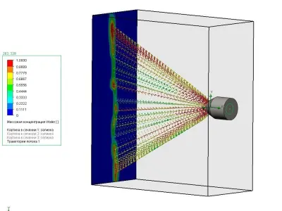 Flat jet nozzle Lechler Festo Camozzi 3D print model