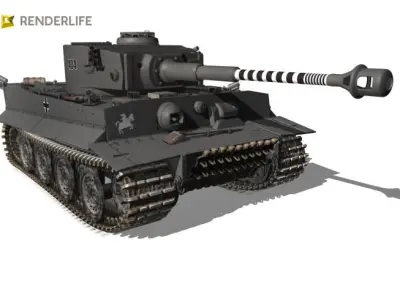 German Tiger Tank 3D model
