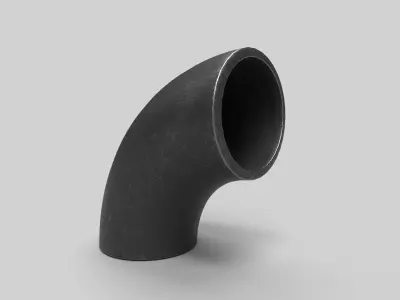 Elbow Pipe Long Radius 3 inches 3D model