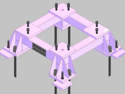 26393-Base for robot NACHI-NC510-Hight 300 3D model