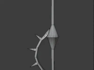 Divine Axe Rhitta Low-poly 3D model