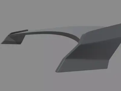 Car Spoiler Lotus Exige Cup 260 Low-poly 3D model