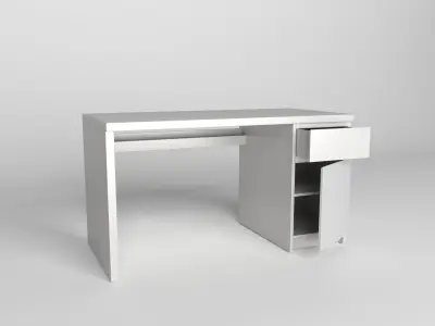 Simple Desk Table Free 3D model