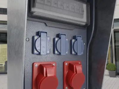 Industrial Distribution Socket Box High-Poly 3D model