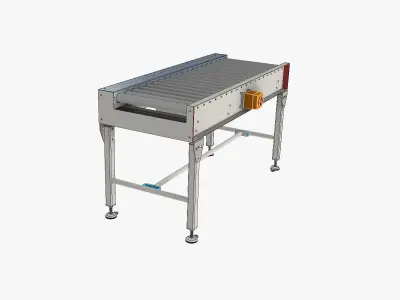 Roller Conveyor 01 Low-poly 3D model