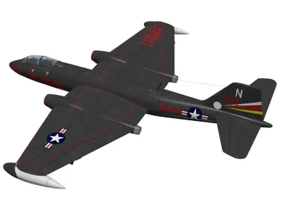Martin B-57B Canberra 3D model