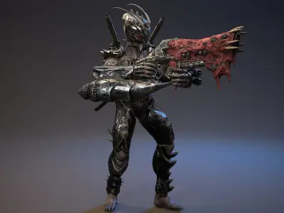 Armored Beetle 5 Low-poly 3D model