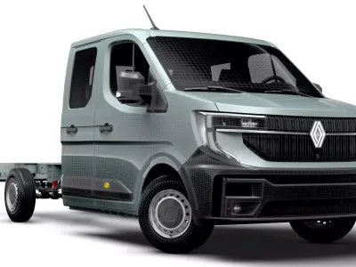Renault Master CrewCab L3 Chassis 2024 3D model
