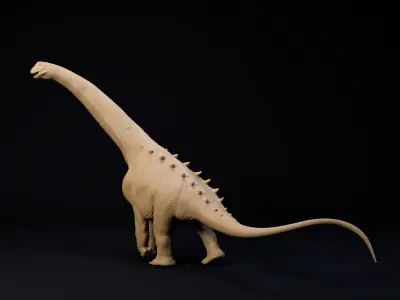 Alamosaurus 1-100 scale pre-supported FREE model Free 3D print model