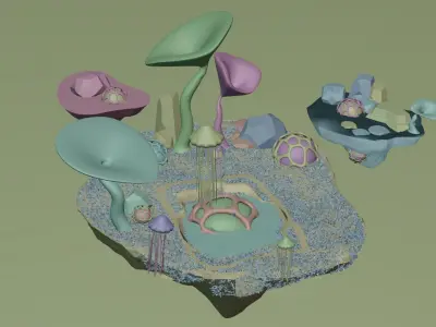 Alien planet Free 3D model