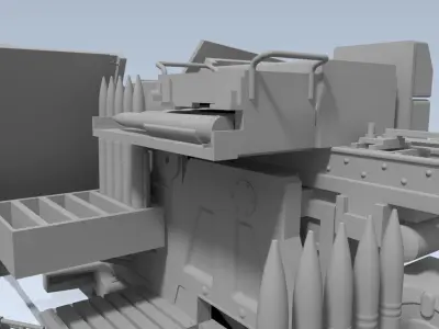 55mm FLAK VG2 GERAT 58 AUTOM FLUGABWEHRKANONE 3D model