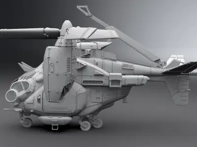 Vertibird scale model 3D print model