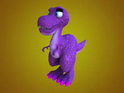 Lizzy Dinosaur No Rig 3D model