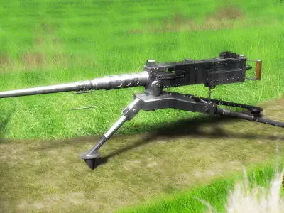 M2 Browning HP 3D model