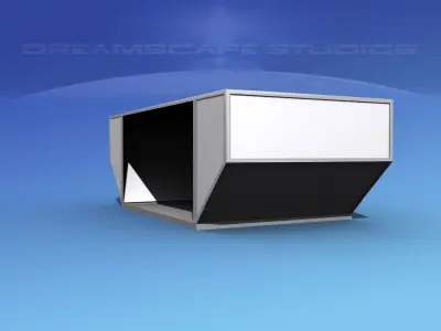 IATA 28G Air Cargo Container  Low-poly 3D model