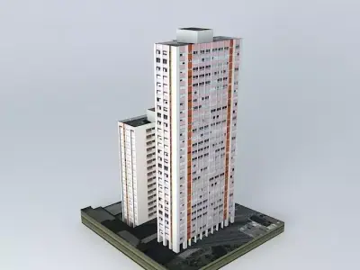 Empire Building Blocks A and B Free 3D model