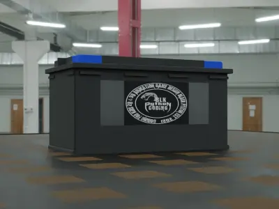 Car Battery Free low-poly 3D model