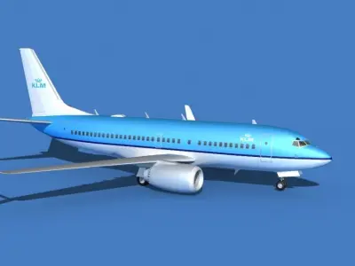 Boeing 737 MAX 7 KLM 3D model
