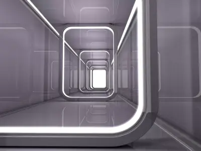 Sci Fi Corridor 3D model 173