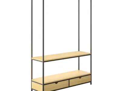 drawels and shelving units Free 3D model