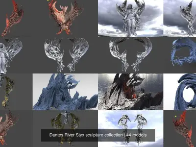 Dantes River Styx sculpture collection 