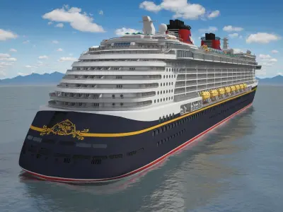 Disney Dream Cruise Ship 3D model