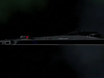 Heron-class Heavy Interceptor Frigate 3D model