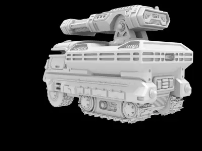 VEHICLE III - WITH ALT HEAVY WEAPONS - 3DPRINT 3D print model