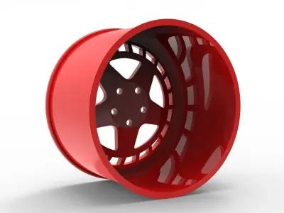 WARP BEADLOCK wheel rim model 3D print model