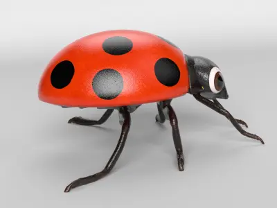 Cartoon Ladybug 3D model