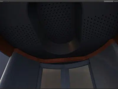 Shuttle elevator realtime scene Low-poly 3D model