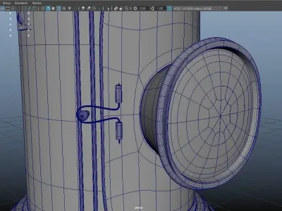 Railroad signal gas lantern Free low-poly 3D model