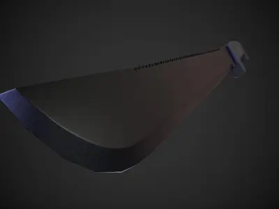 Machete Low-Poly knife Free low-poly 3D model