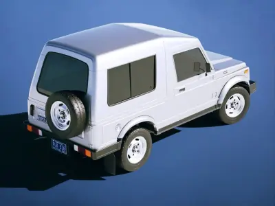Suzuki Gypsy 2016 Low-poly 3D model